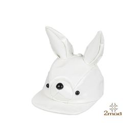2MOD_19FWR001_TWOMOD, White Glazed Rabbit Character Hat_Handmade, Made in Korea, 3D Hat